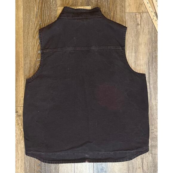 Carhartt V33-DKB Travis Scott Sherpa-Lined Full Zip Canvas Vest XL Tall - Picture 6 of 11